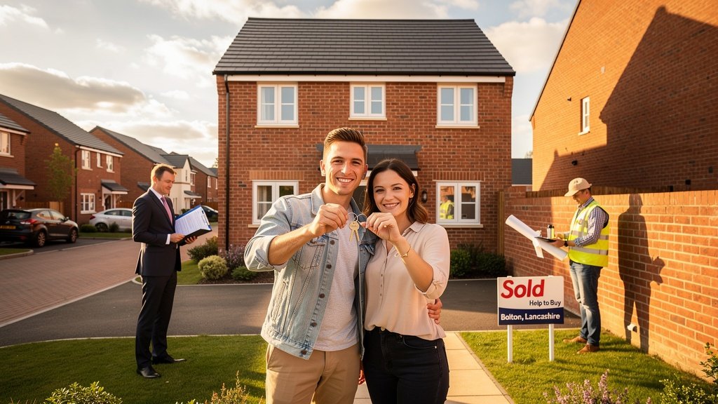 First-time buyers using Help to Buy scheme for new build home in North West England