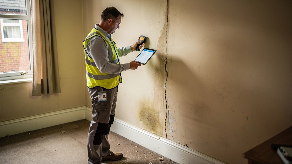 Bolton Surveyor RICS surveyor conducting a detailed property inspection in a Lancashire home
